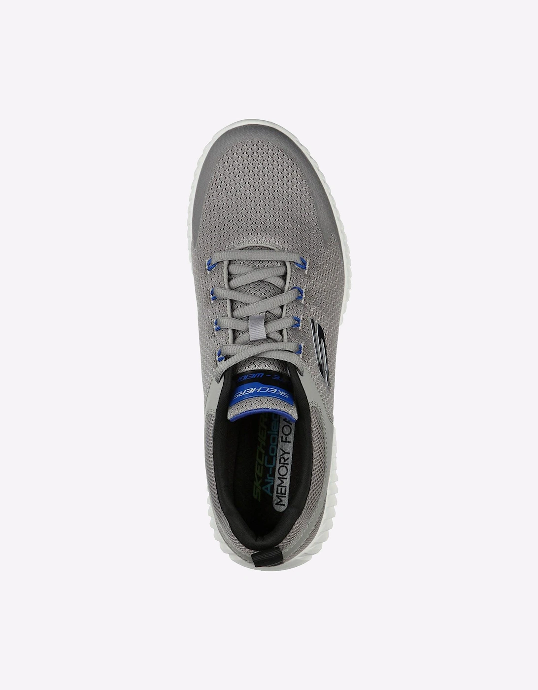 Skechers Elite Flex Prime Take Over Memory Foam Mens Trainers Light Grey/Black
