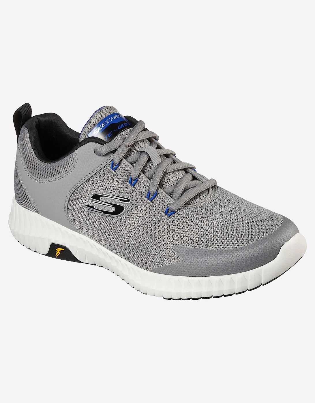 Skechers Elite Flex Prime Take Over Memory Foam Mens Trainers Light Grey/Black