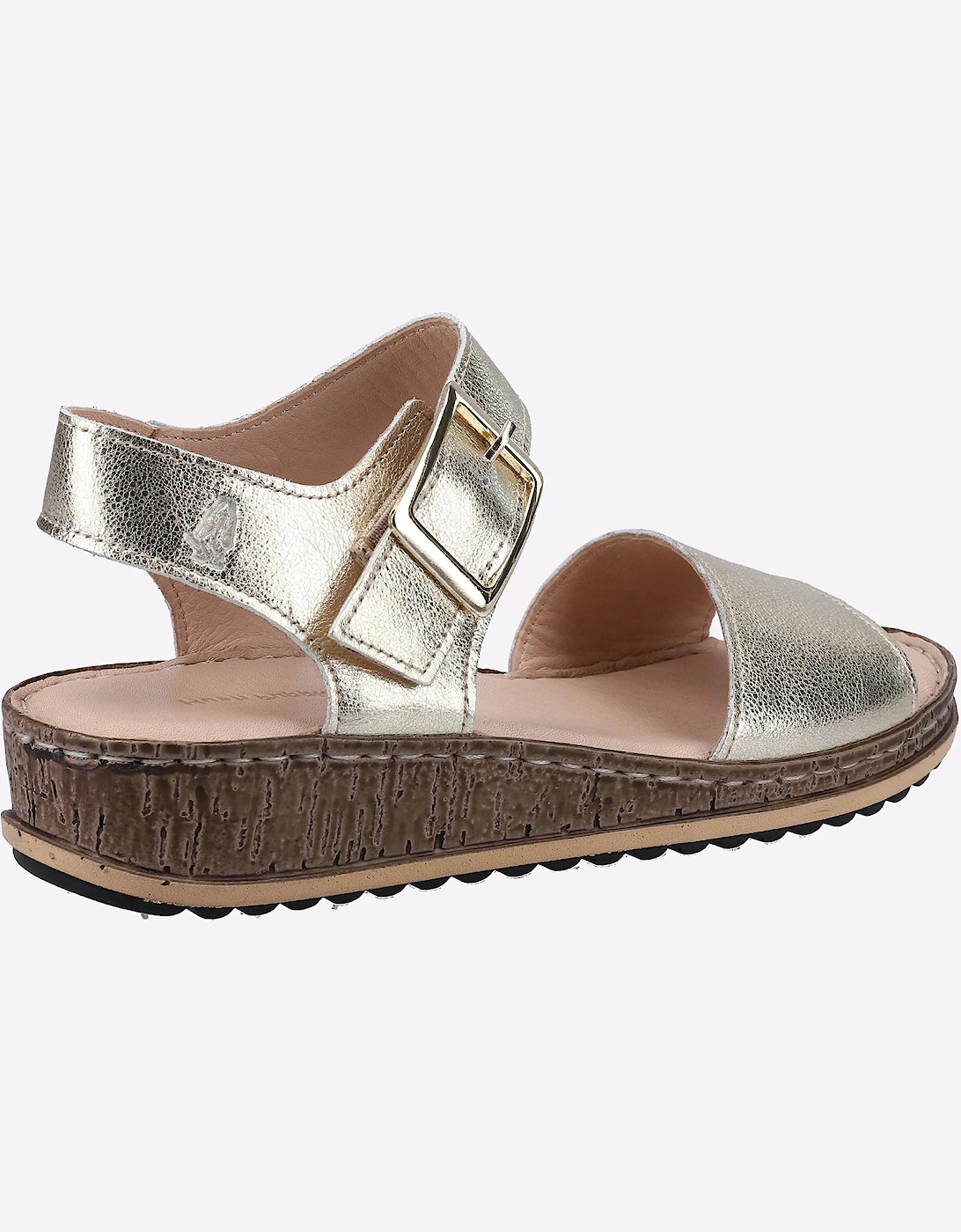 Hush Puppies Ellie Leather Womens Sandals Gold