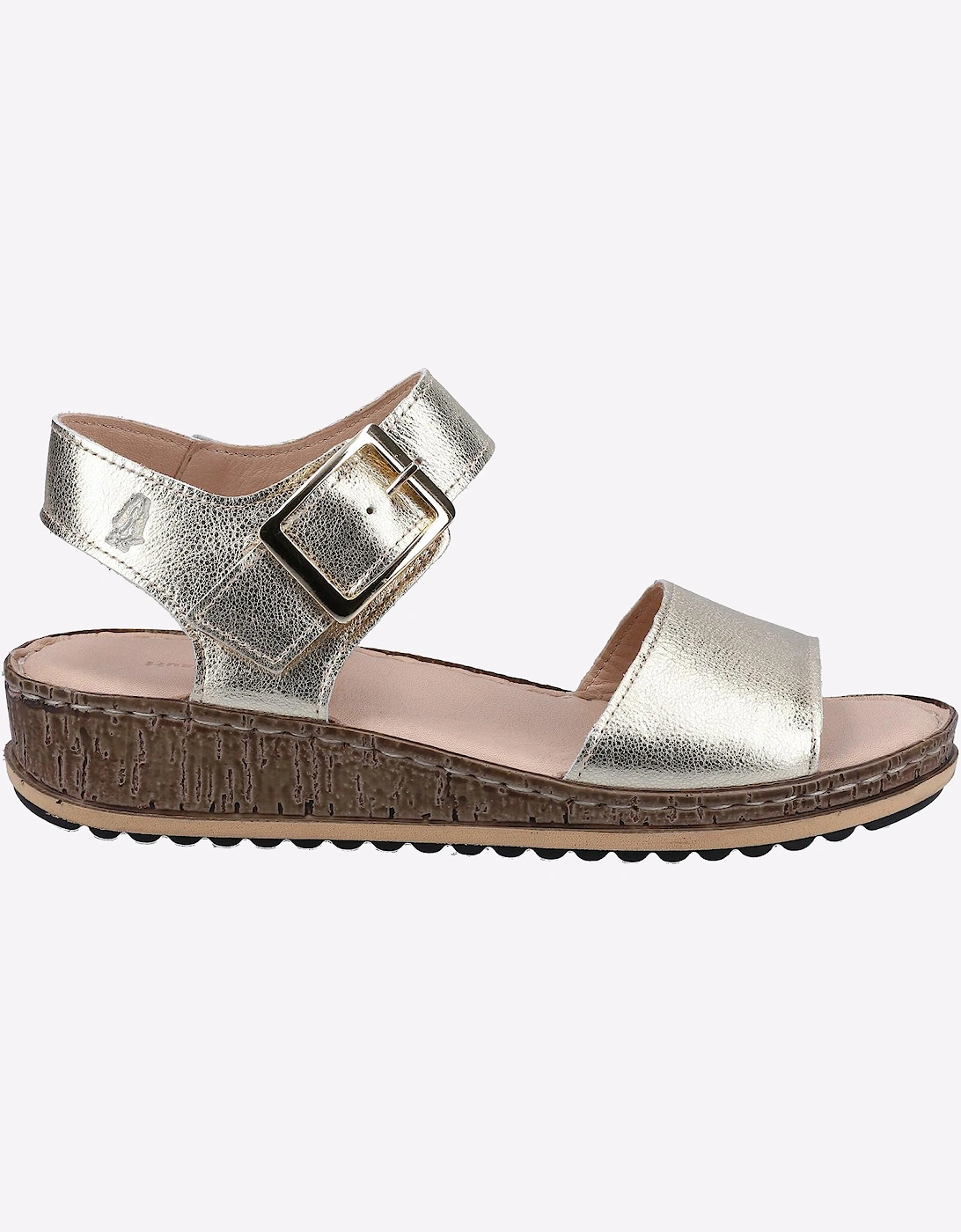 Hush Puppies Ellie Leather Womens Sandals Gold