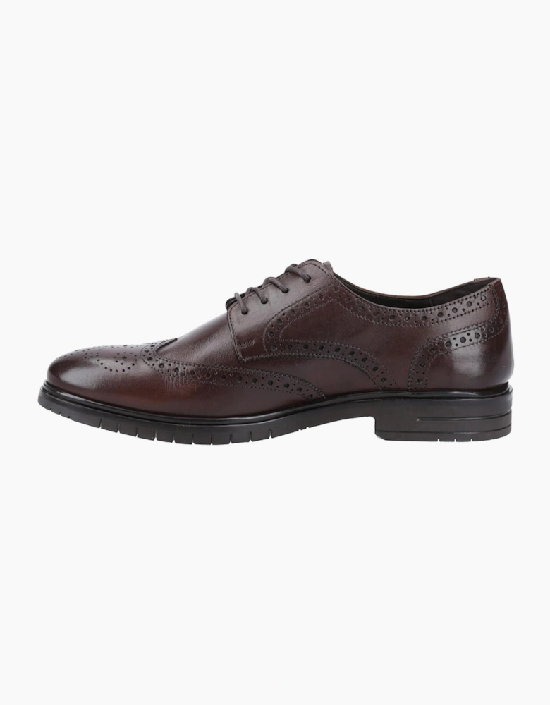 Hush Puppies Santiago Memory Foam Mens Shoes Brown