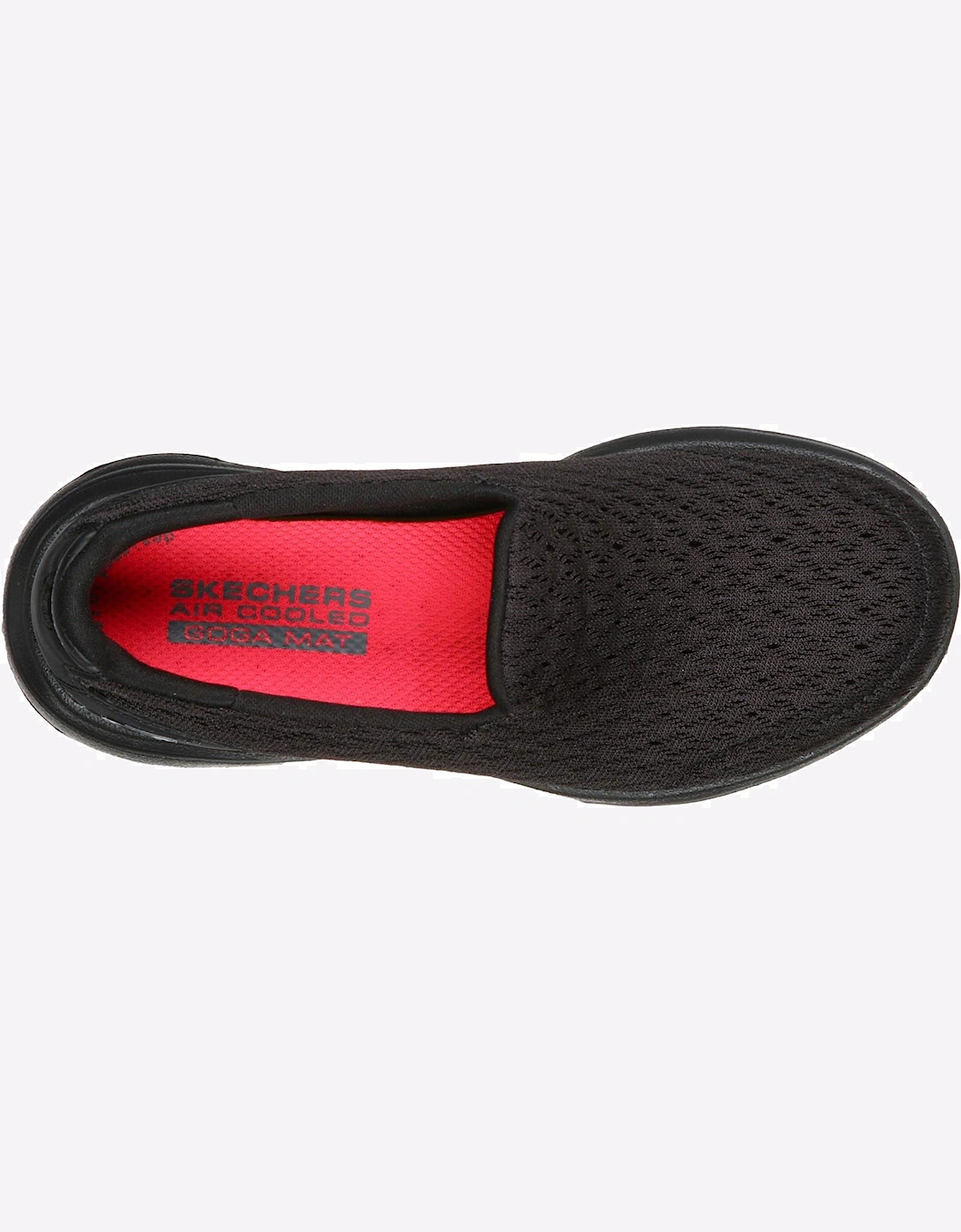 Skechers Go Walk 5 Junior Shoes Black Mesh/Black Trim