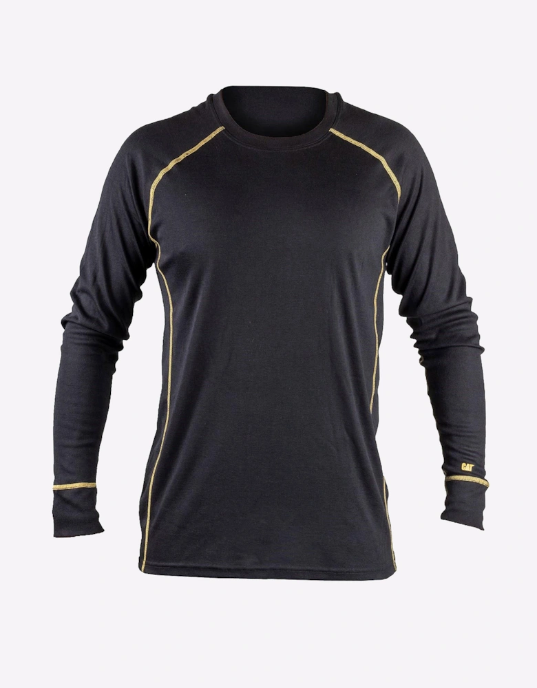 Caterpillar Thermo Long-Sleeve Shirt Mens Black