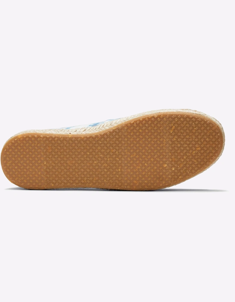 Toms Alpargata Rope Tie Dye Womens Shoes Plant Dyed Indigo / White