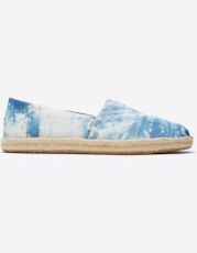 Plant Dyed Indigo / White