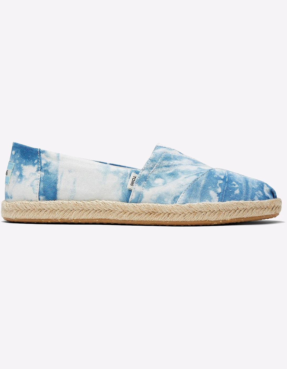 Toms Alpargata Rope Tie Dye Womens Shoes Plant Dyed Indigo / White