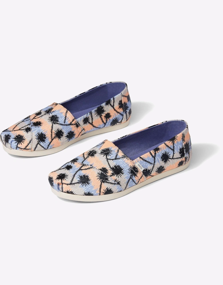 Toms Alpargata Joshua Tree Womens Shoes Multi / Blue / Peach