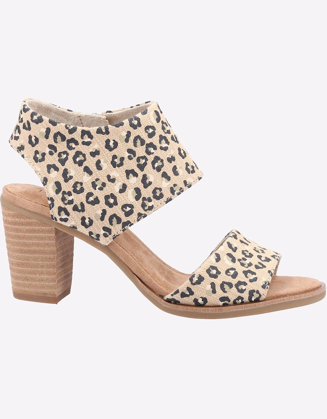 Toms Majorca Cutout Textured Cheetah Sandal Womens Natural