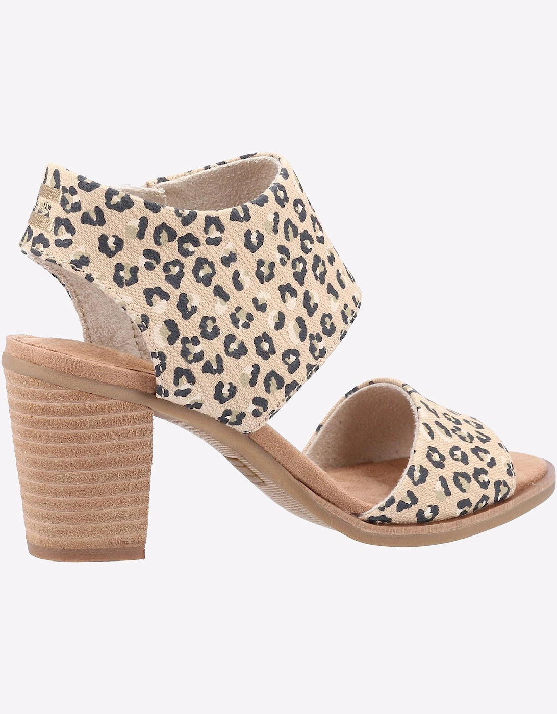 Toms Majorca Cutout Textured Cheetah Sandal Womens Natural