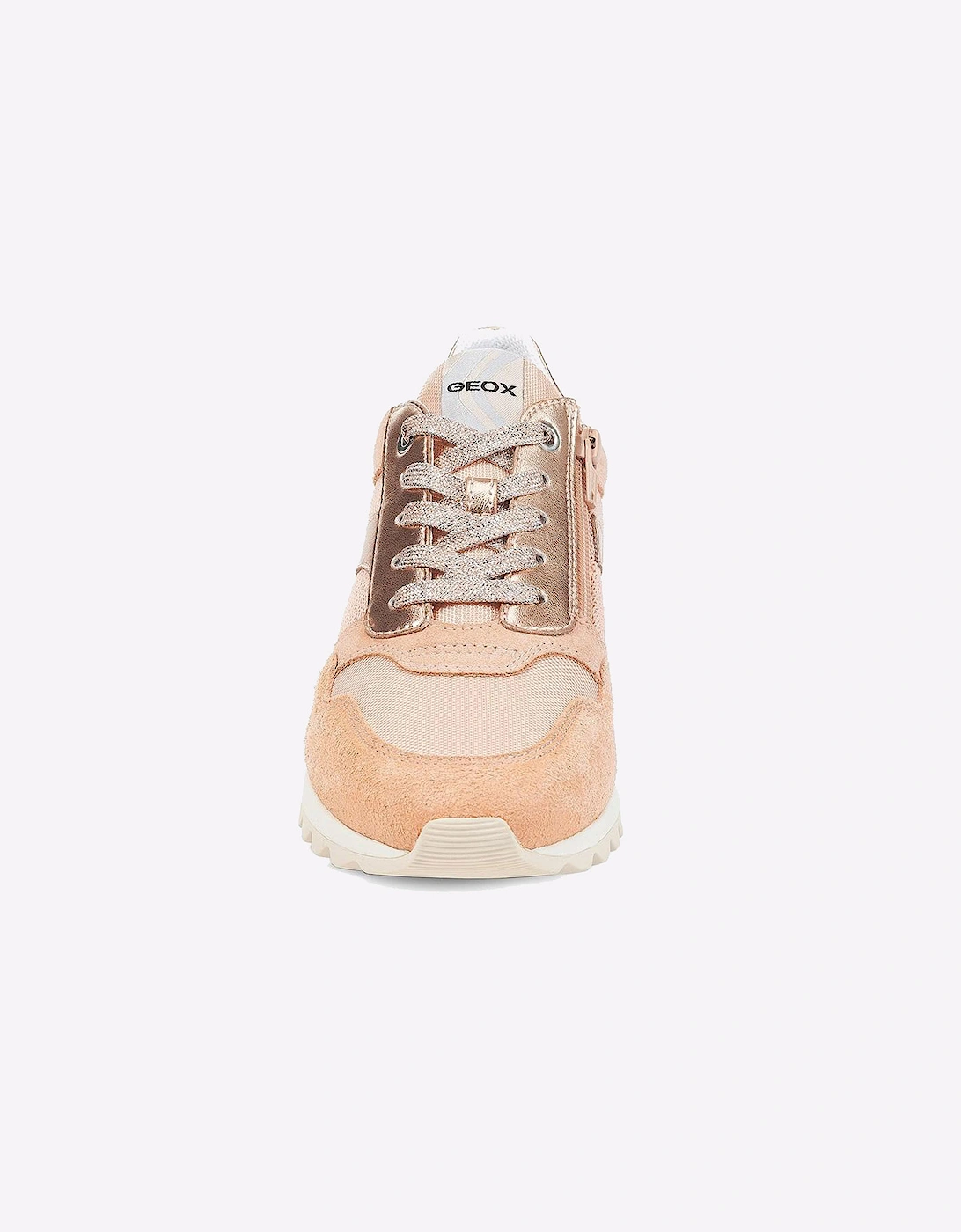 Geox Tabelya Waterproof Womens Trainers Peach