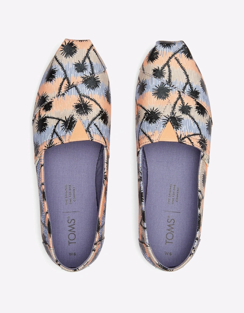 Toms Alpargata Joshua Tree Womens Shoes Multi / Blue / Peach