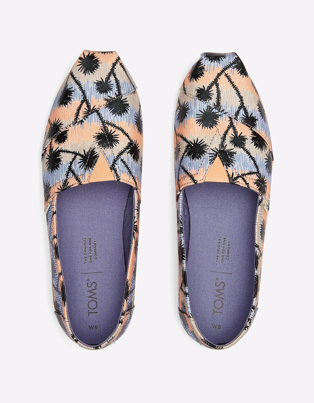 Toms Alpargata Joshua Tree Womens Shoes Multi / Blue / Peach