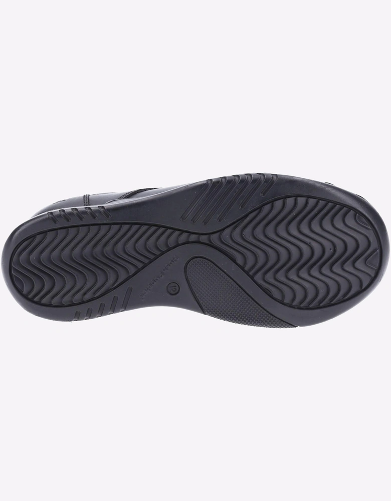 Hush Puppies Hudson Leather Memory Foam Junior Boys Shoes Black