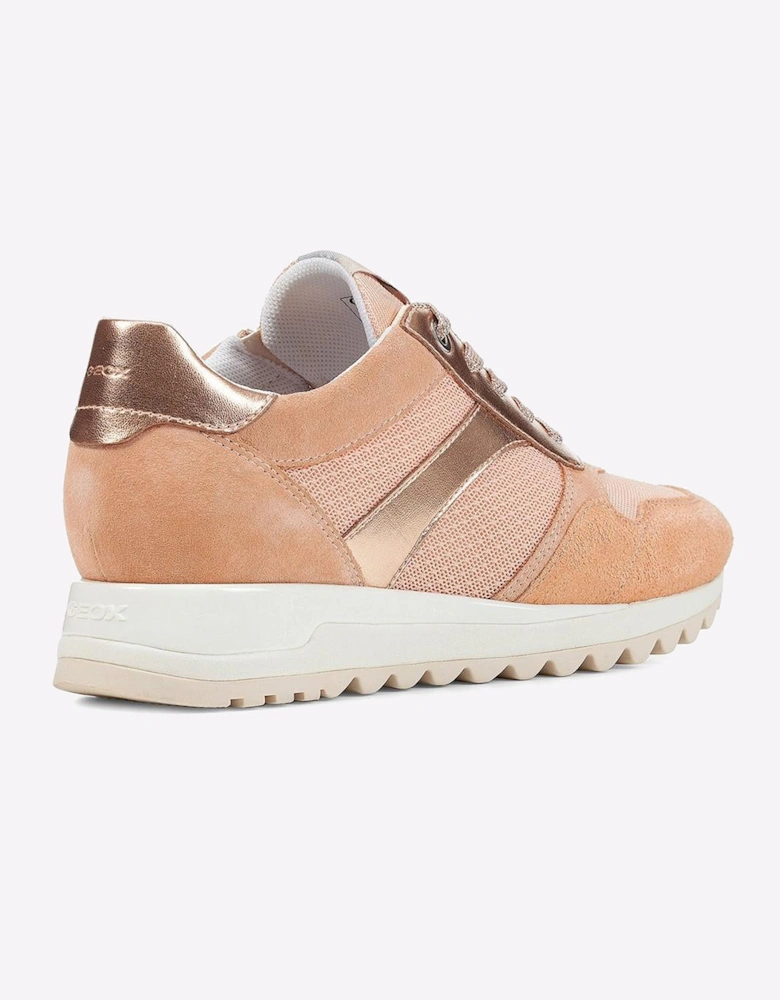 Geox Tabelya Waterproof Womens Trainers Peach