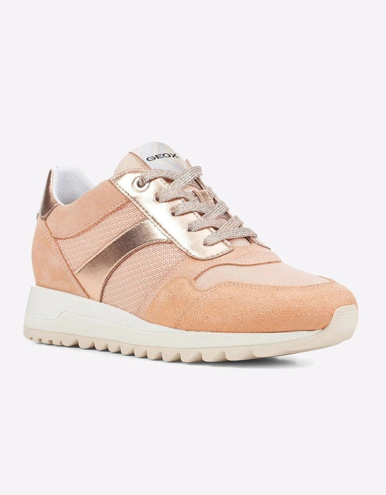 Geox Tabelya Waterproof Womens Trainers Peach