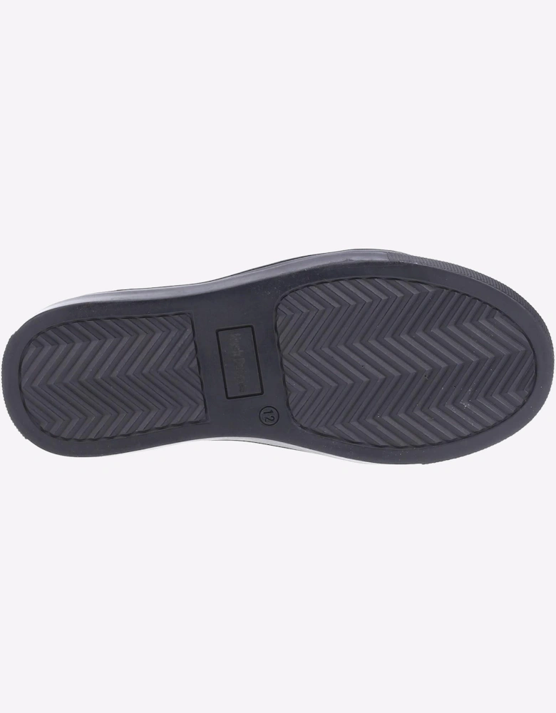 Hush Puppies Sam Leather Memory Foam Junior Black