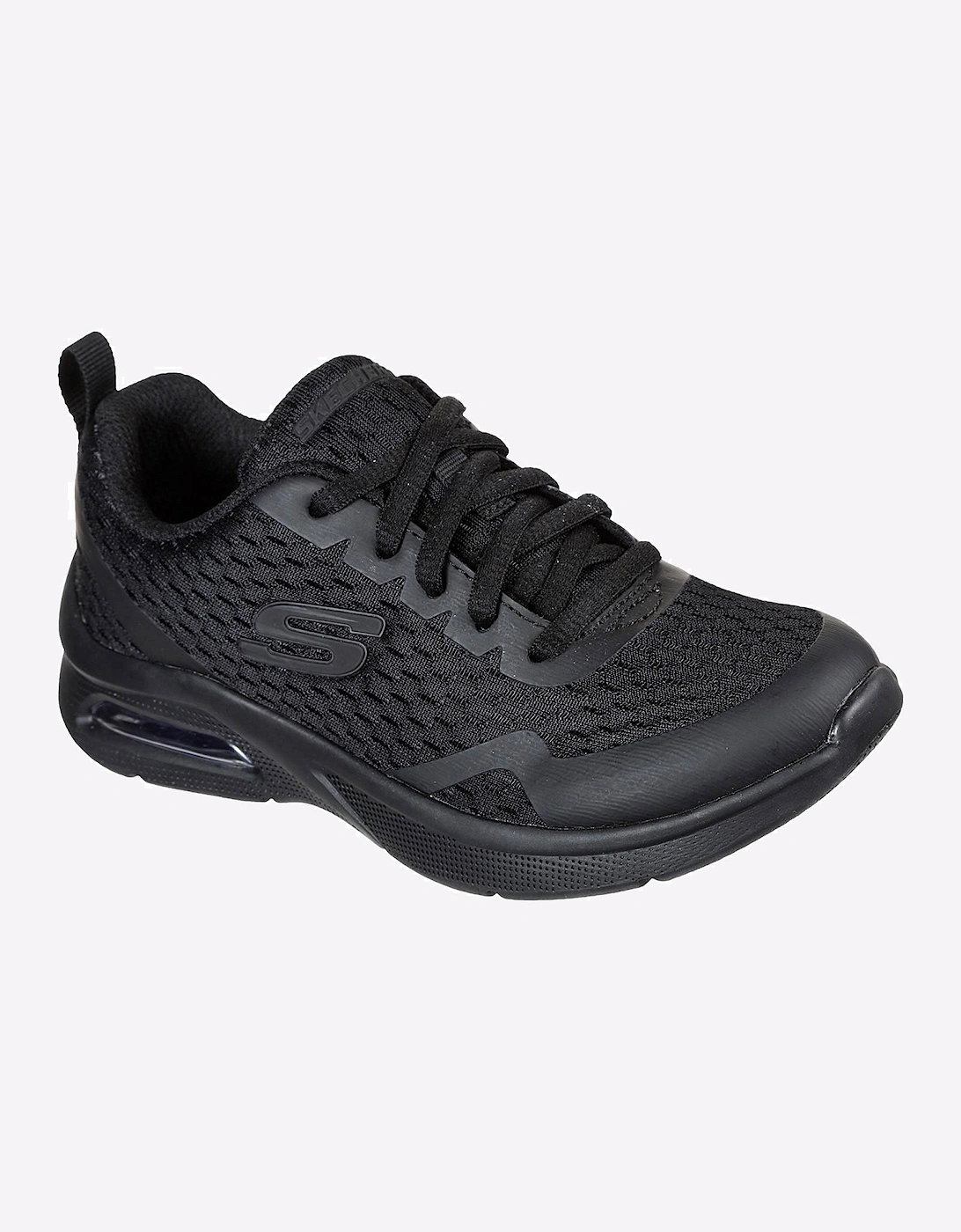 Skechers Microspec Max Junior Trainers Black Textile & Trim