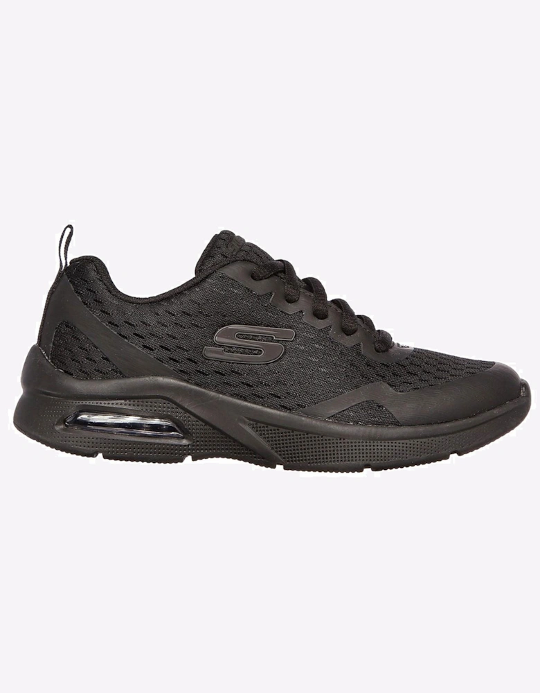 Skechers Microspec Max Junior Trainers Black Textile & Trim