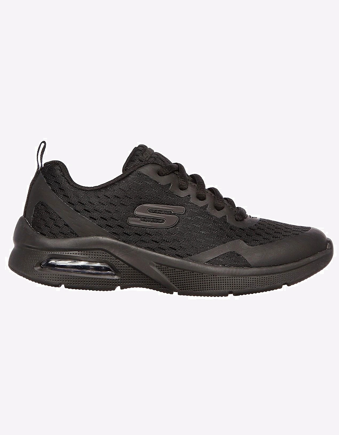 Skechers Microspec Max Junior Trainers Black Textile & Trim