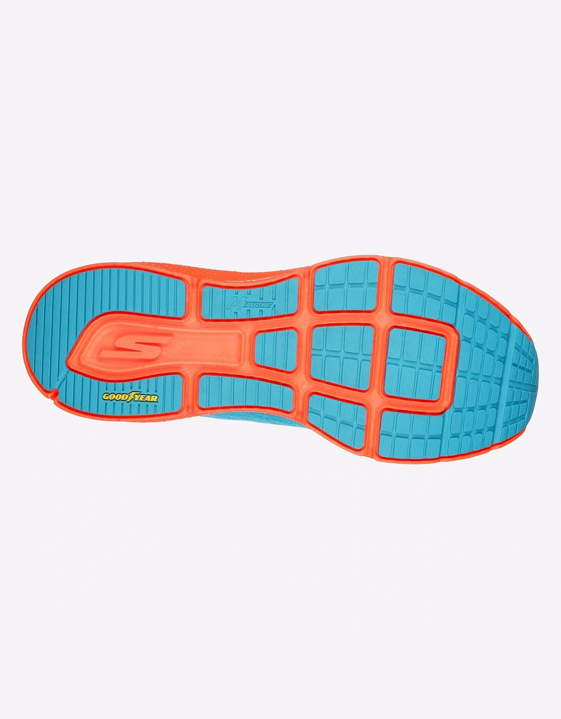 Skechers Go Run Ride 9 Mens Sports Shoes Blue/Coral