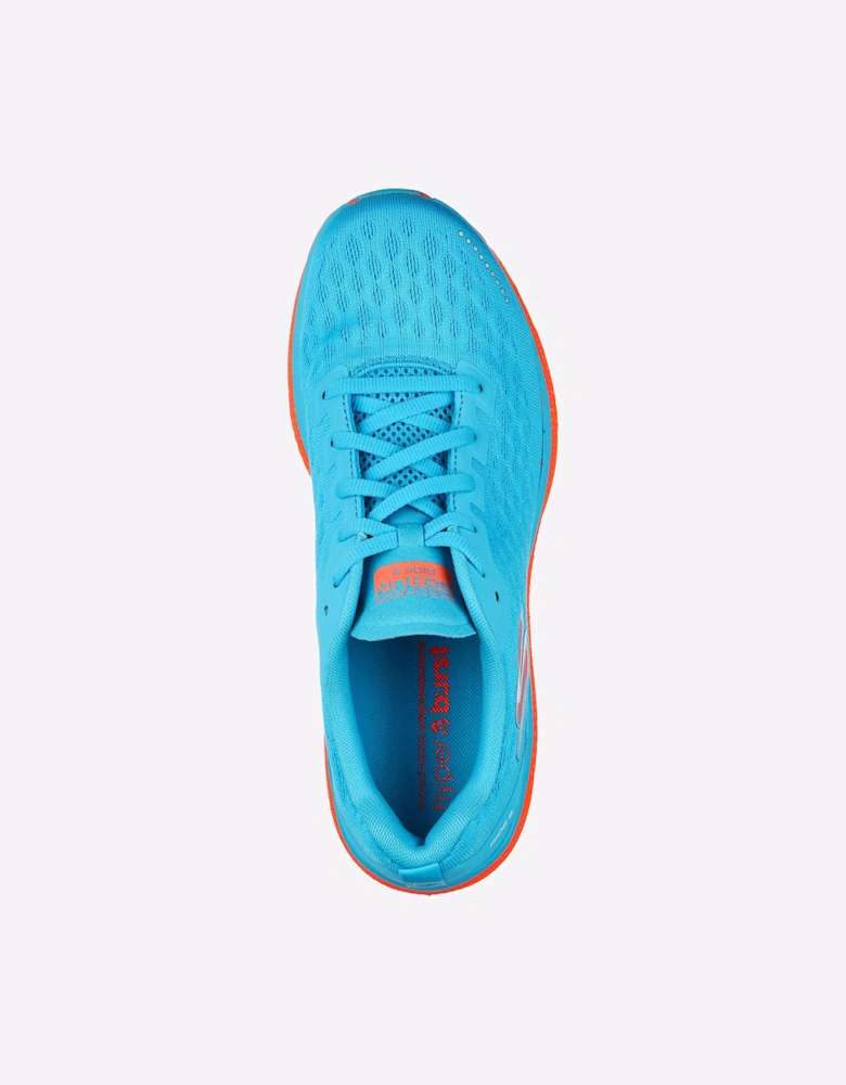 Skechers Go Run Ride 9 Mens Sports Shoes Blue/Coral