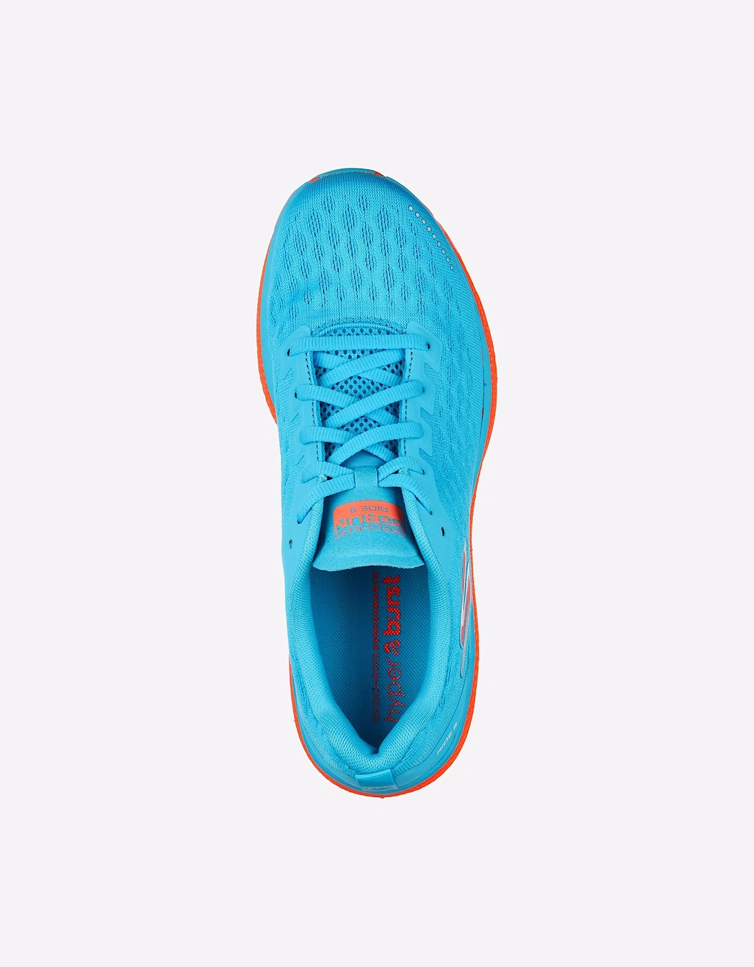 Skechers Go Run Ride 9 Mens Sports Shoes Blue/Coral