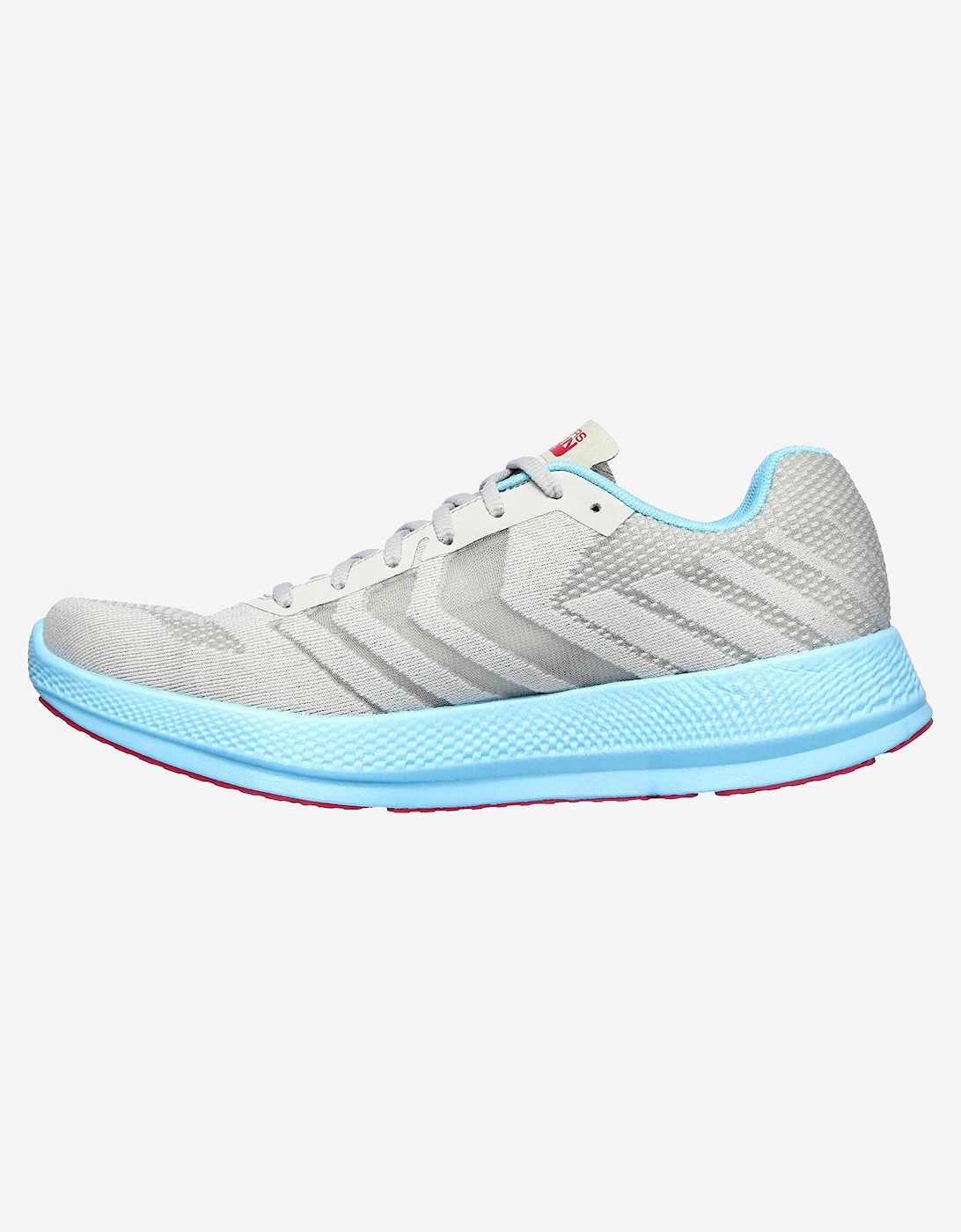 Skechers Go Run Razor+ Womens Trainers Grey/Aqua/Pink