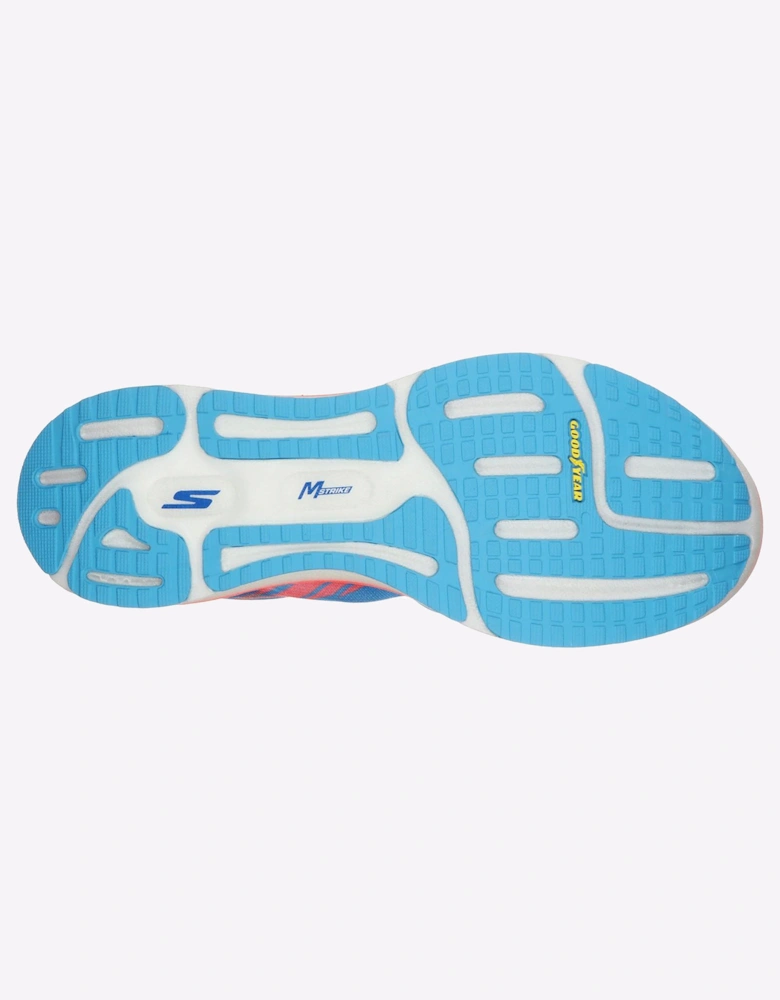 Skechers Go Run Razor Excess Womens Sports Shoes Blue/Coral