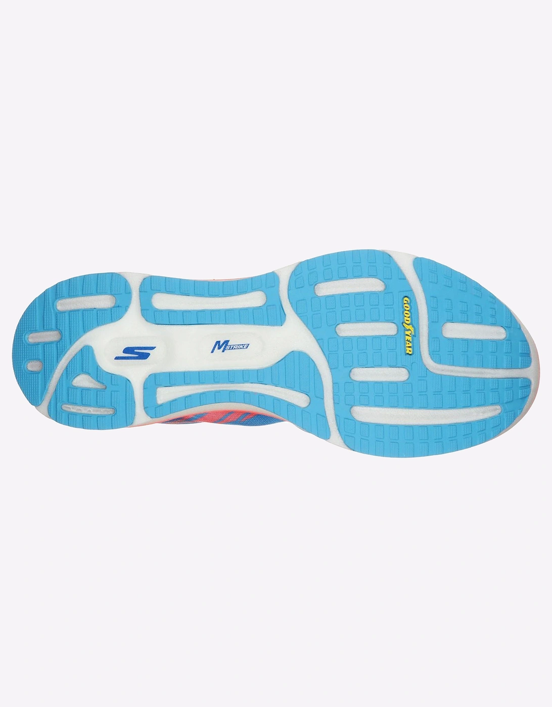 Skechers Go Run Razor Excess Womens Sports Shoes Blue/Coral