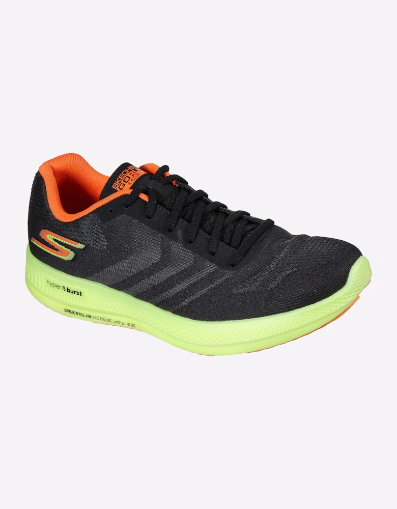 Skechers Go Run Razor+ Womens Trainers Black/Yellow/Orange