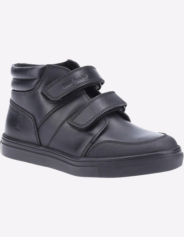Hush Puppies Seth Leather Junior Shoes Black