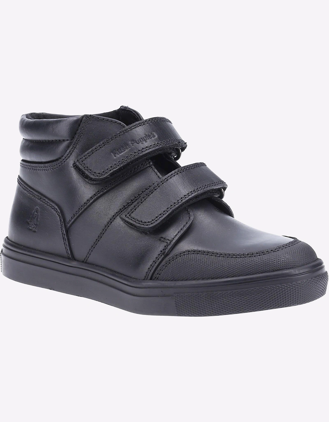 Hush Puppies Seth Leather Junior Shoes Black