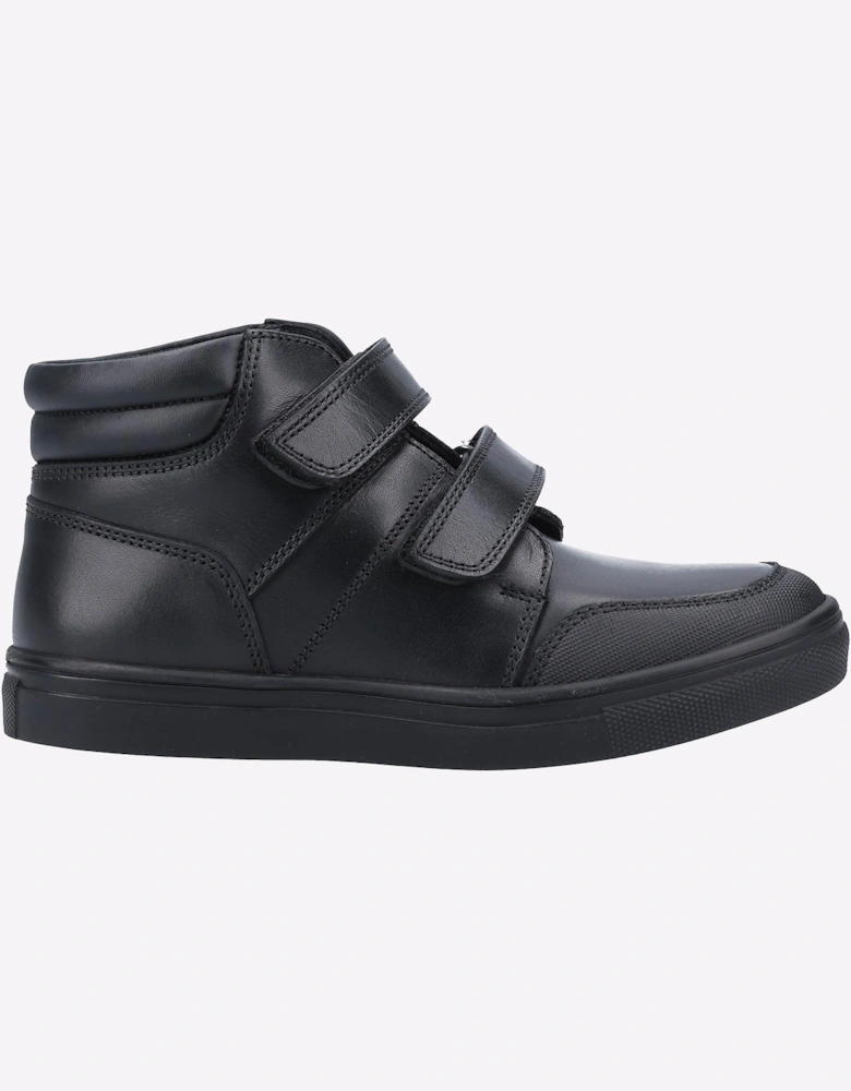 Hush Puppies Seth Leather Junior Shoes Black