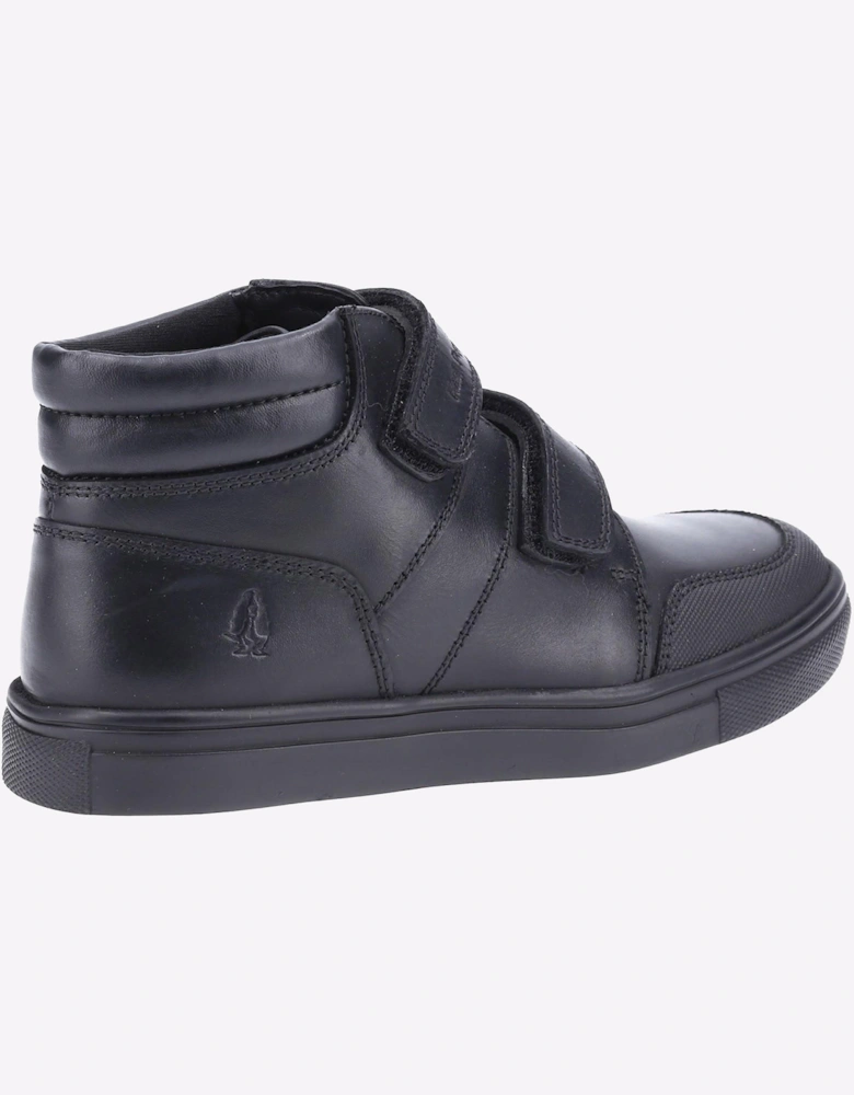 Hush Puppies Seth Leather Junior Shoes Black