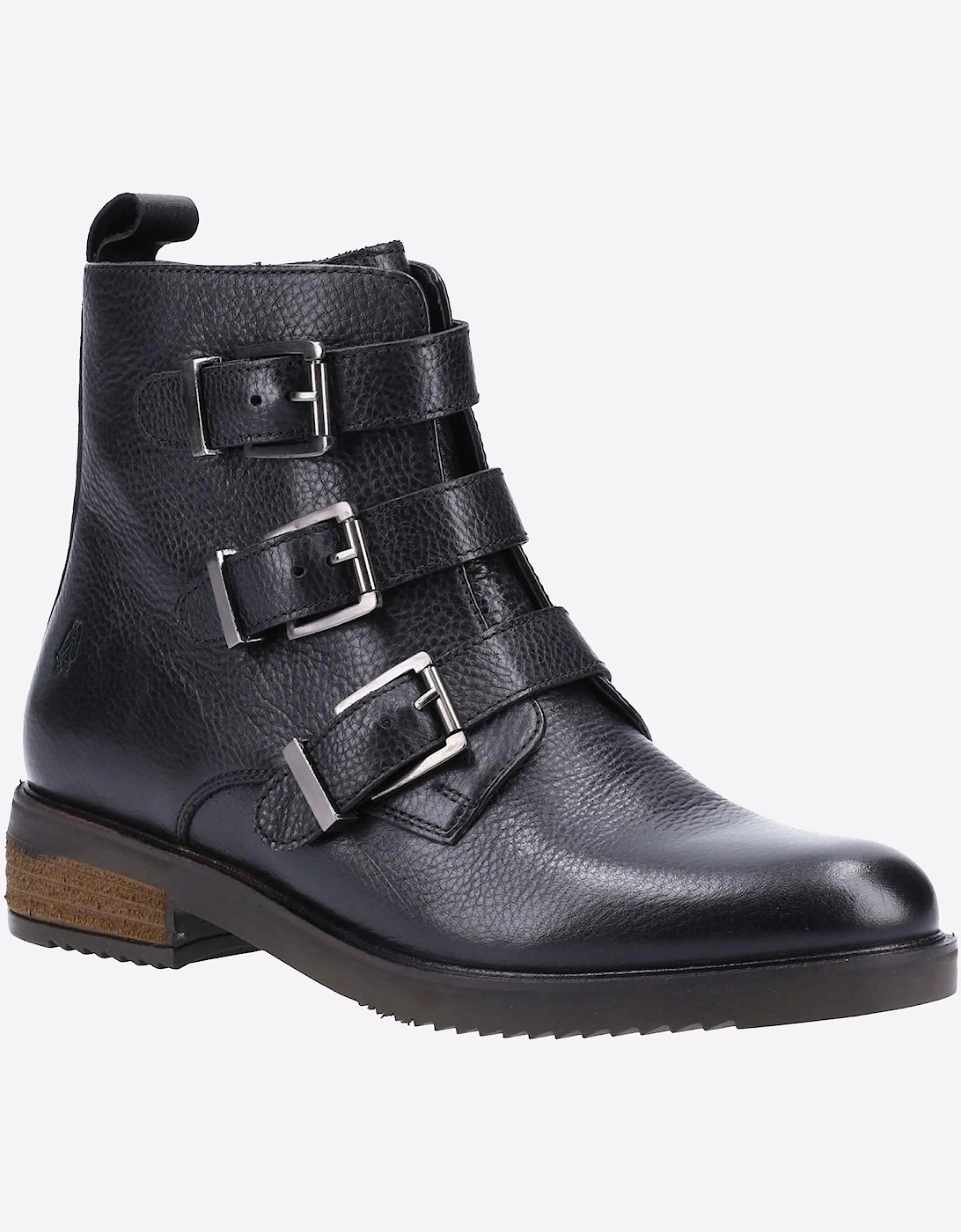 Hush Puppies Pria Memory Foam Womens Ankle Boots Black