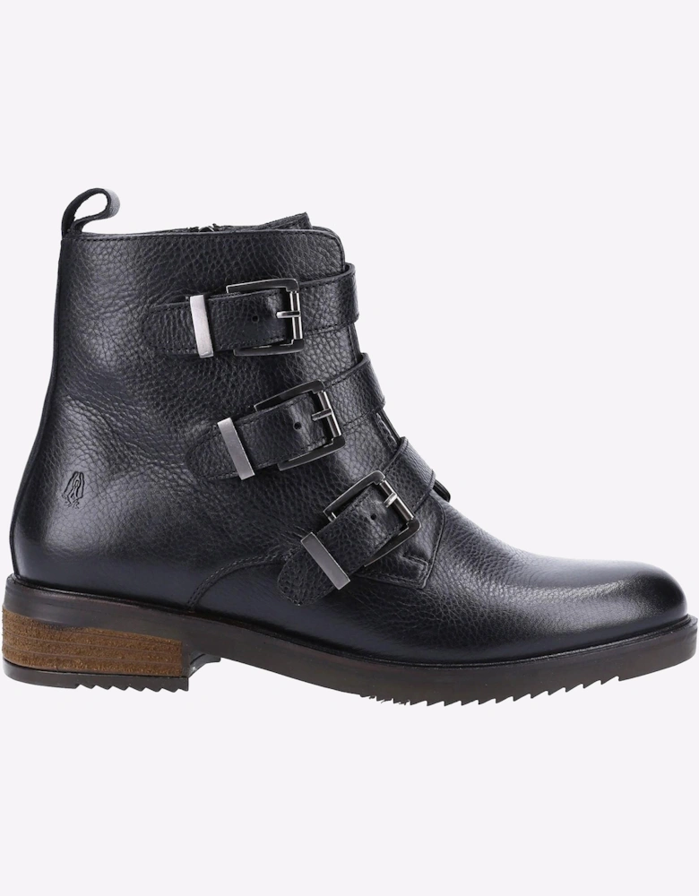 Hush Puppies Pria Memory Foam Womens Ankle Boots Black
