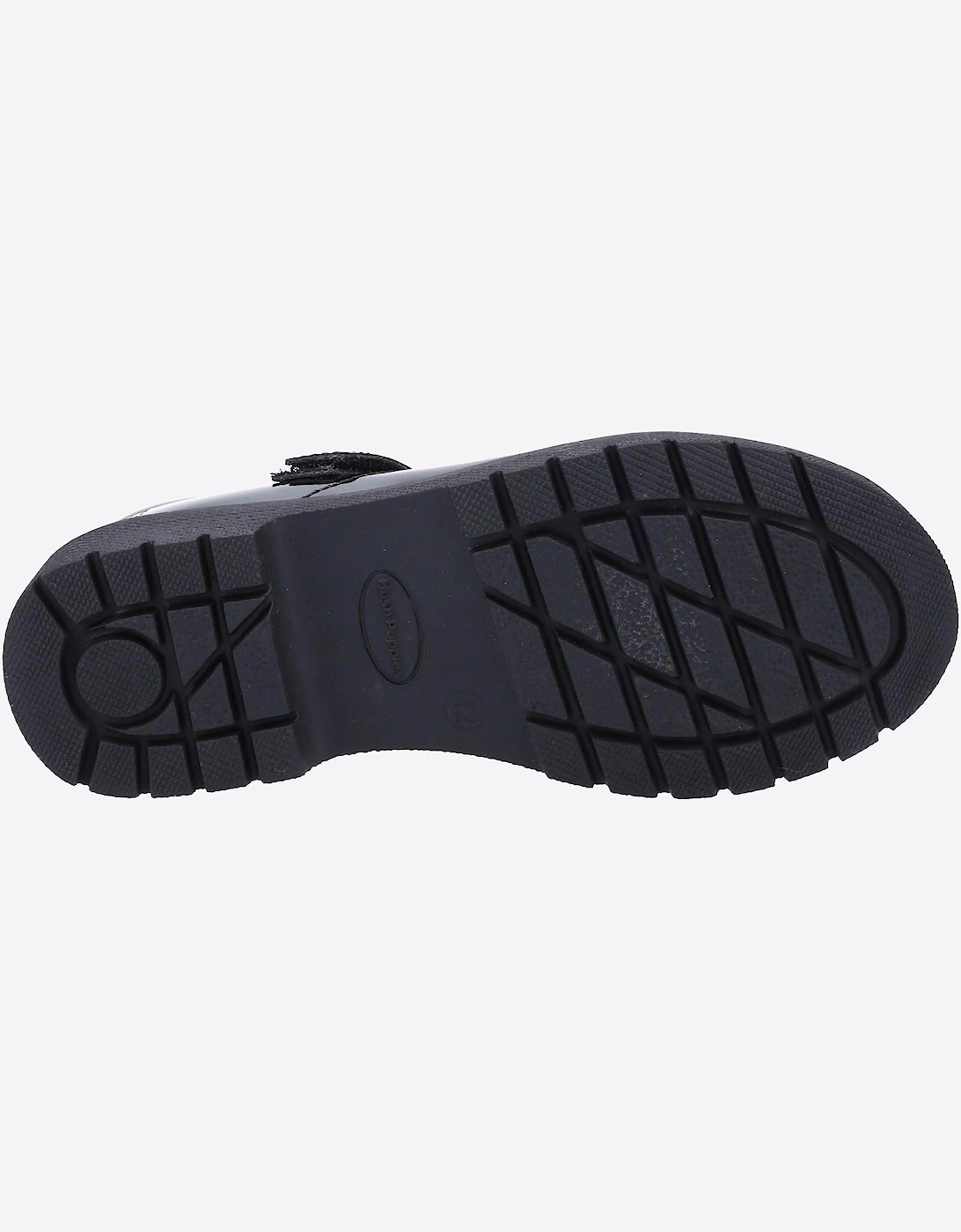 Hush Puppies Tally Patent Leather Junior Shoes Patent Black