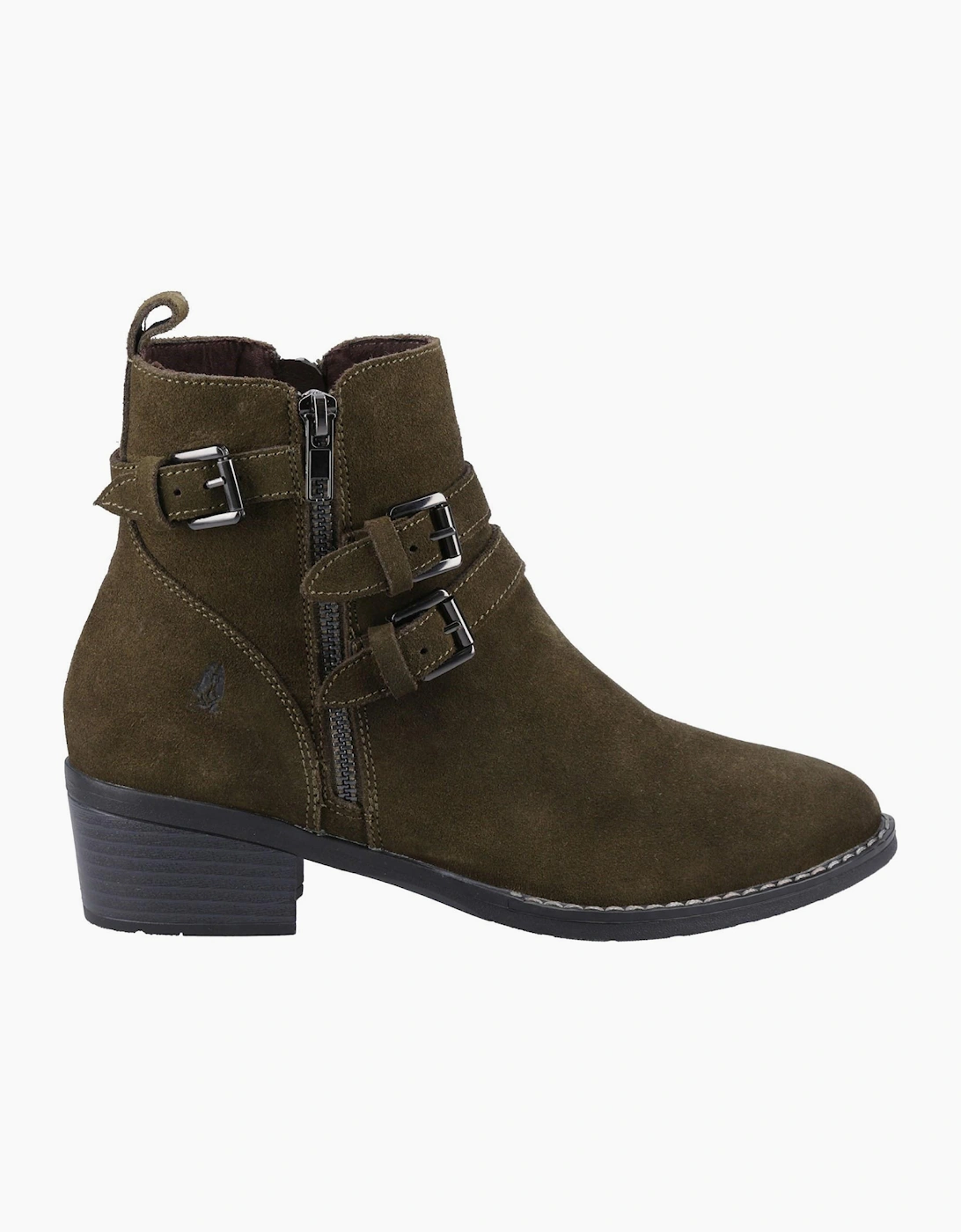 Hush Puppies Jenna Memory Foam Womens Ankle Boots Khaki
