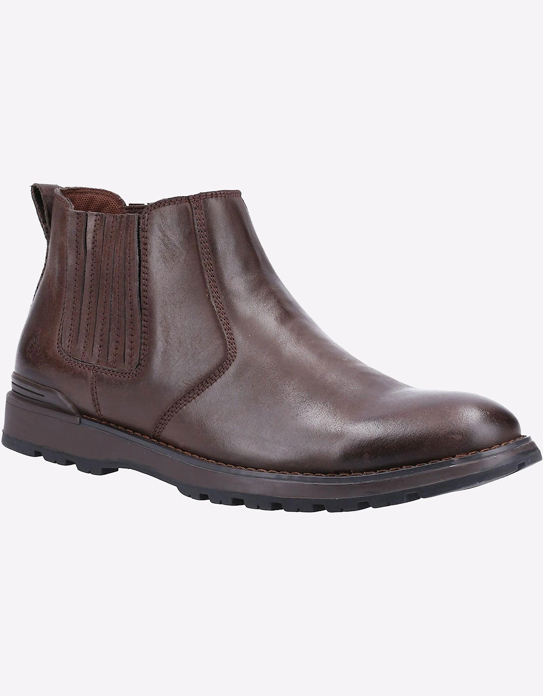 Hush Puppies Gary Memory Foam Mens Chelsea Boots Brown