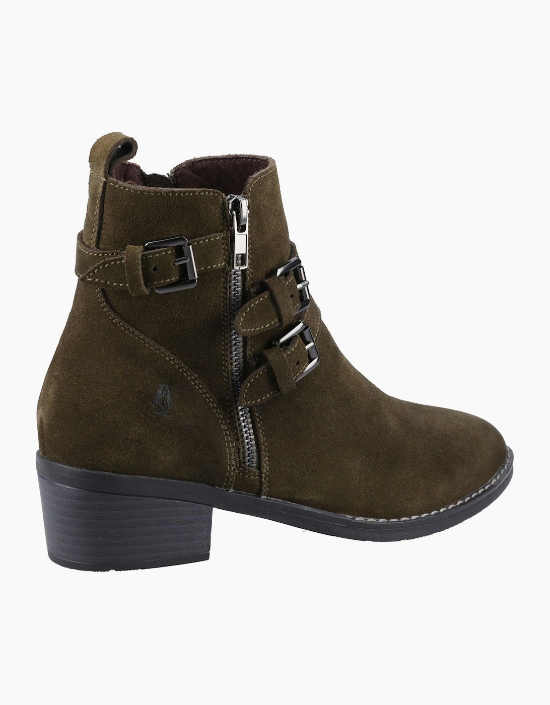 Hush Puppies Jenna Memory Foam Womens Ankle Boots Khaki