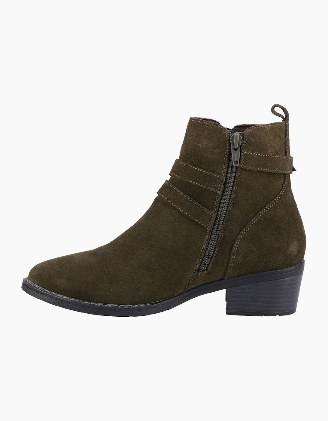 Hush Puppies Jenna Memory Foam Womens Ankle Boots Khaki