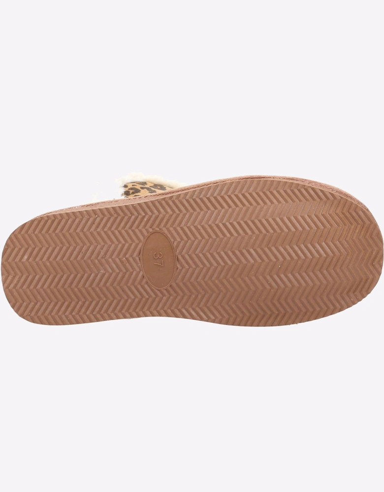 Hush Puppies Ashleigh Memory Foam Womens Slipper Boots Leopard