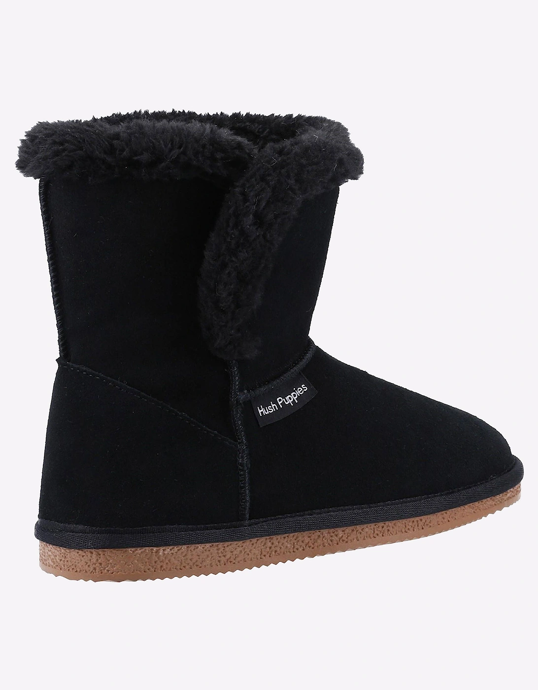 Hush Puppies Ashleigh Memory Foam Womens Slipper Boots Black
