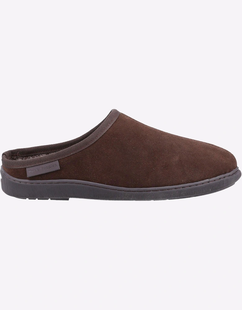 Hush Puppies Ashton Memory Foam Mens Slippers Brown