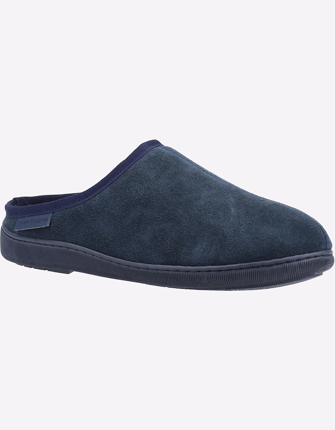 Hush Puppies Ashton Memory Foam Slipper Mens Navy