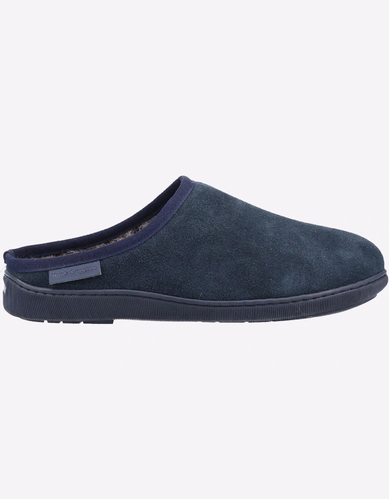 Hush Puppies Ashton Memory Foam Slipper Mens Navy