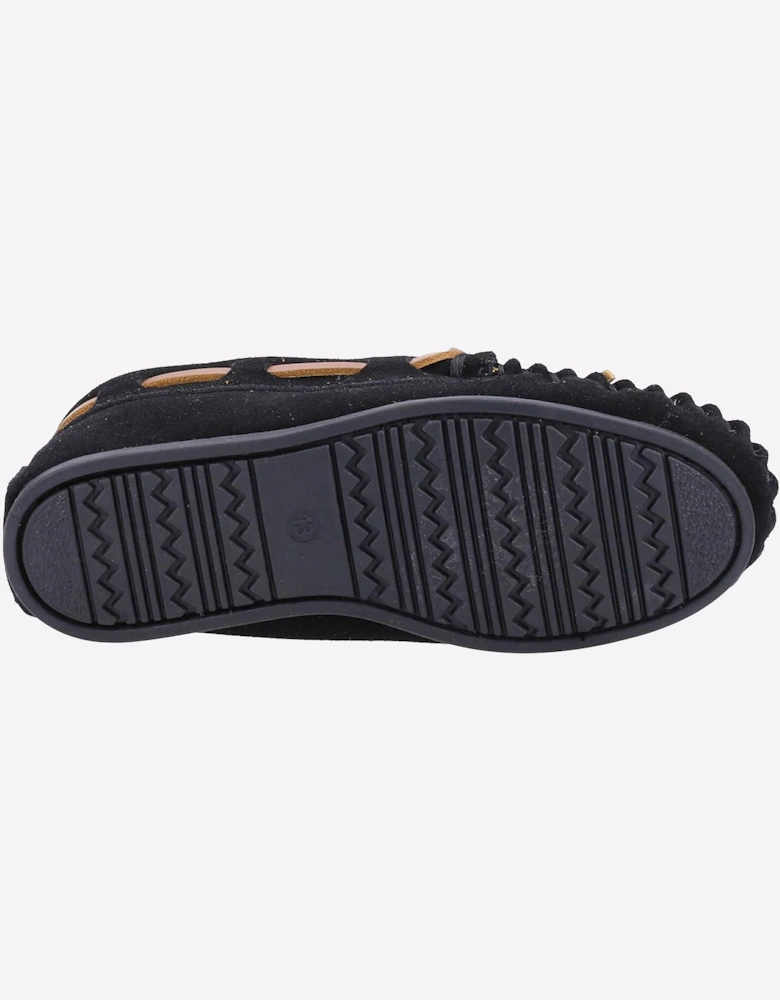 Hush Puppies Addison Memory Foam Junior Slippers Black