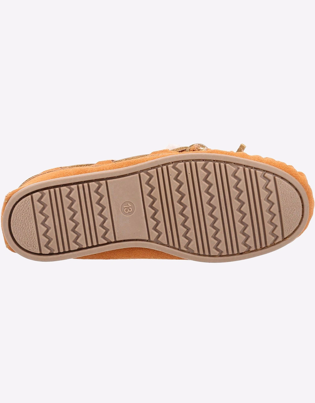 Hush Puppies Addison Memory Foam Junior Slippers Tan