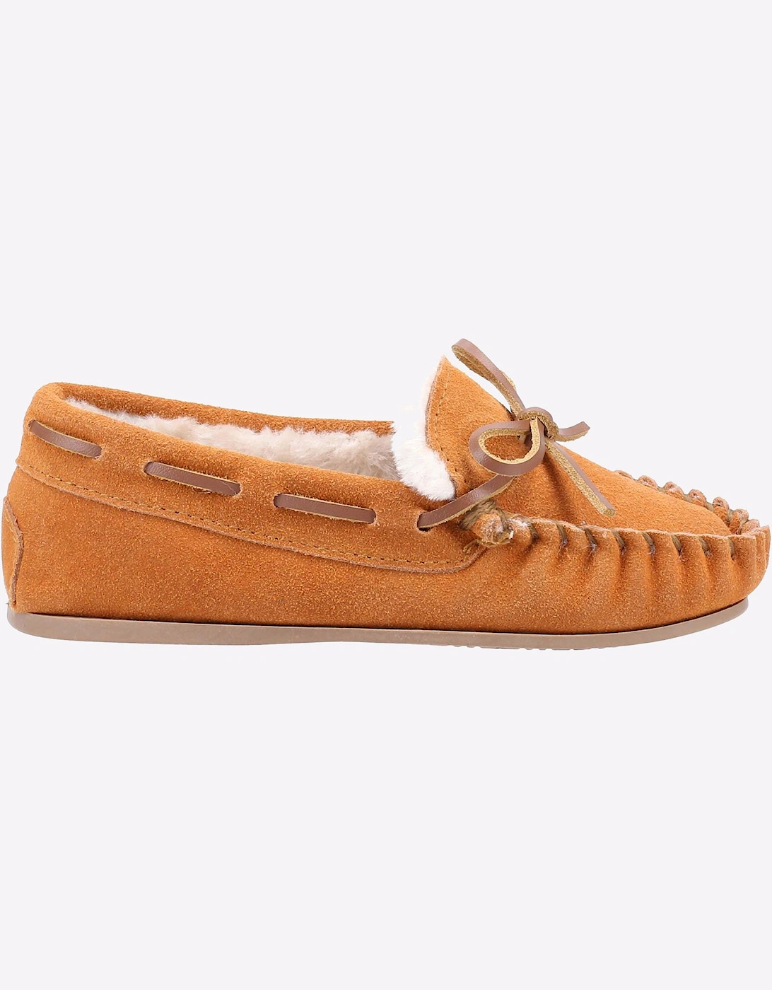 Hush Puppies Addison Memory Foam Junior Slippers Tan