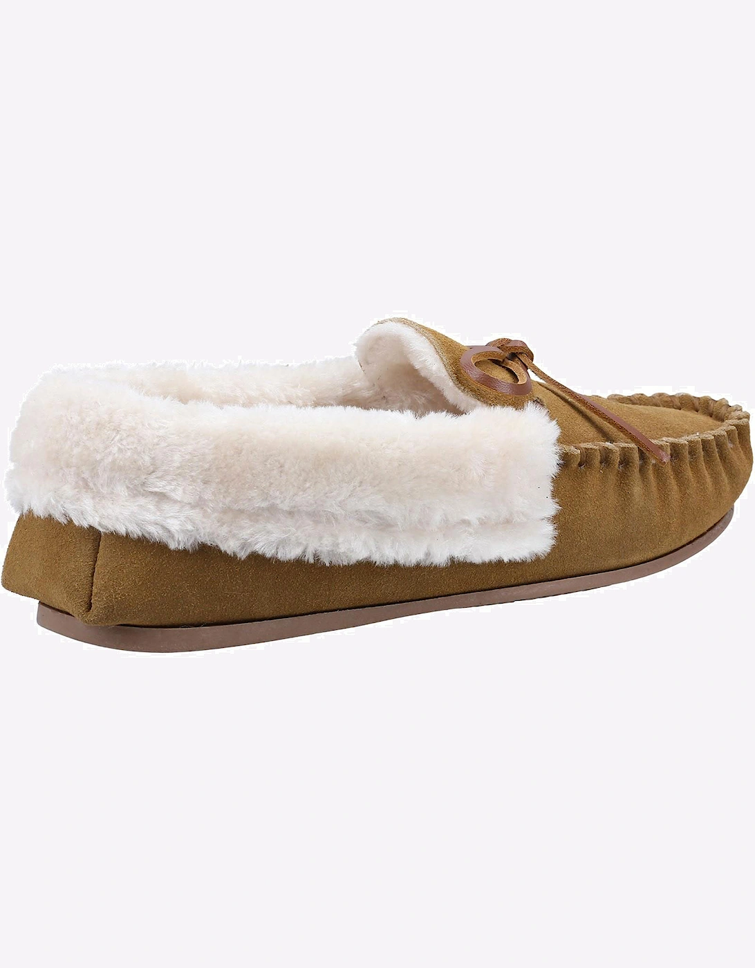 Cotswold Sopworth Moccasin Womens Slippers Tan